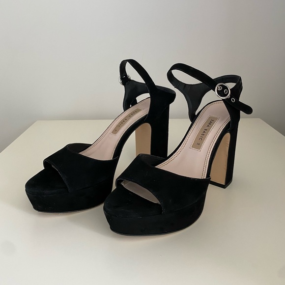 Zara black platform women’s size 38 (7.5) - Picture 1 of 7